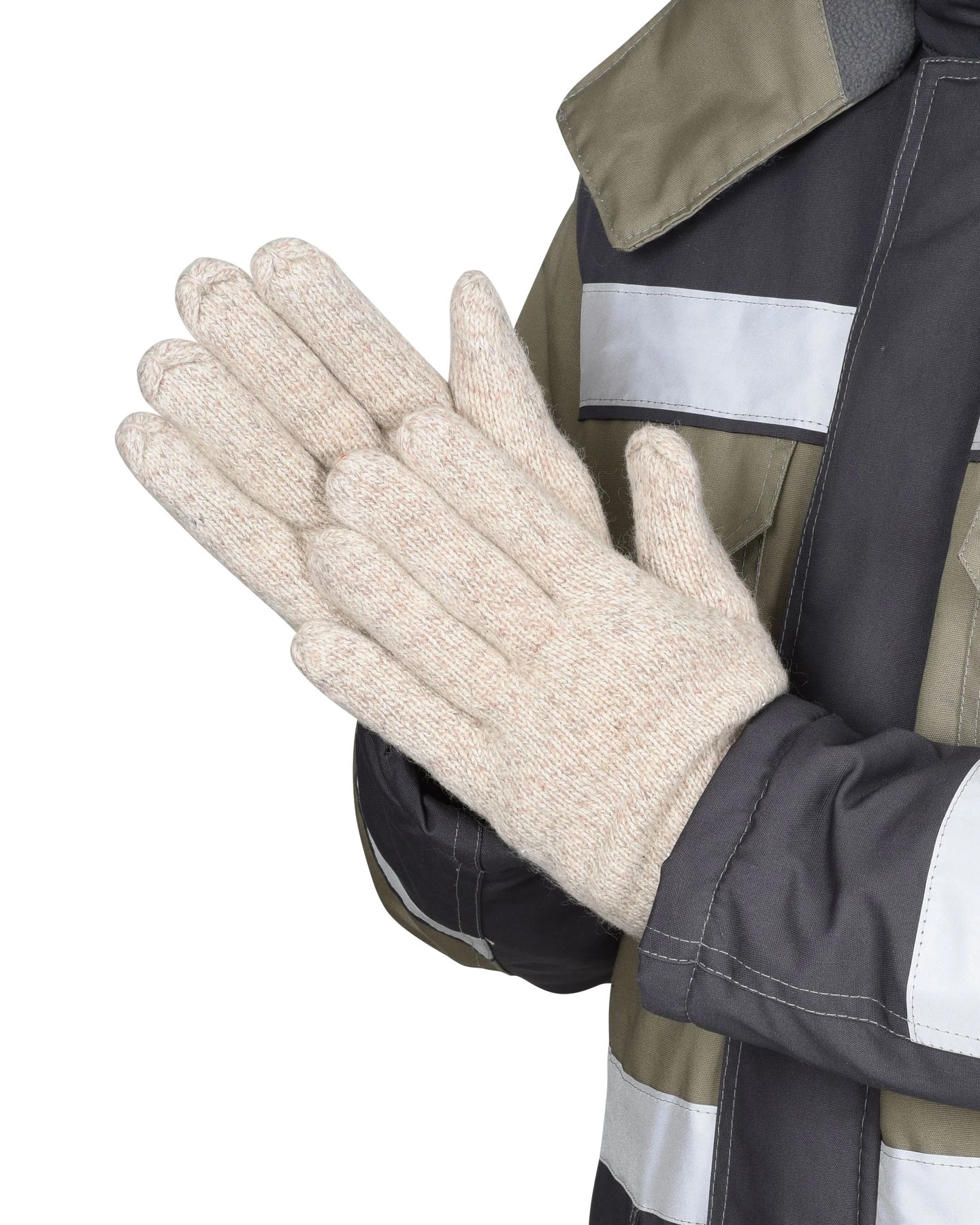 Перчатки шерстяные с утеплителем тинсулейт