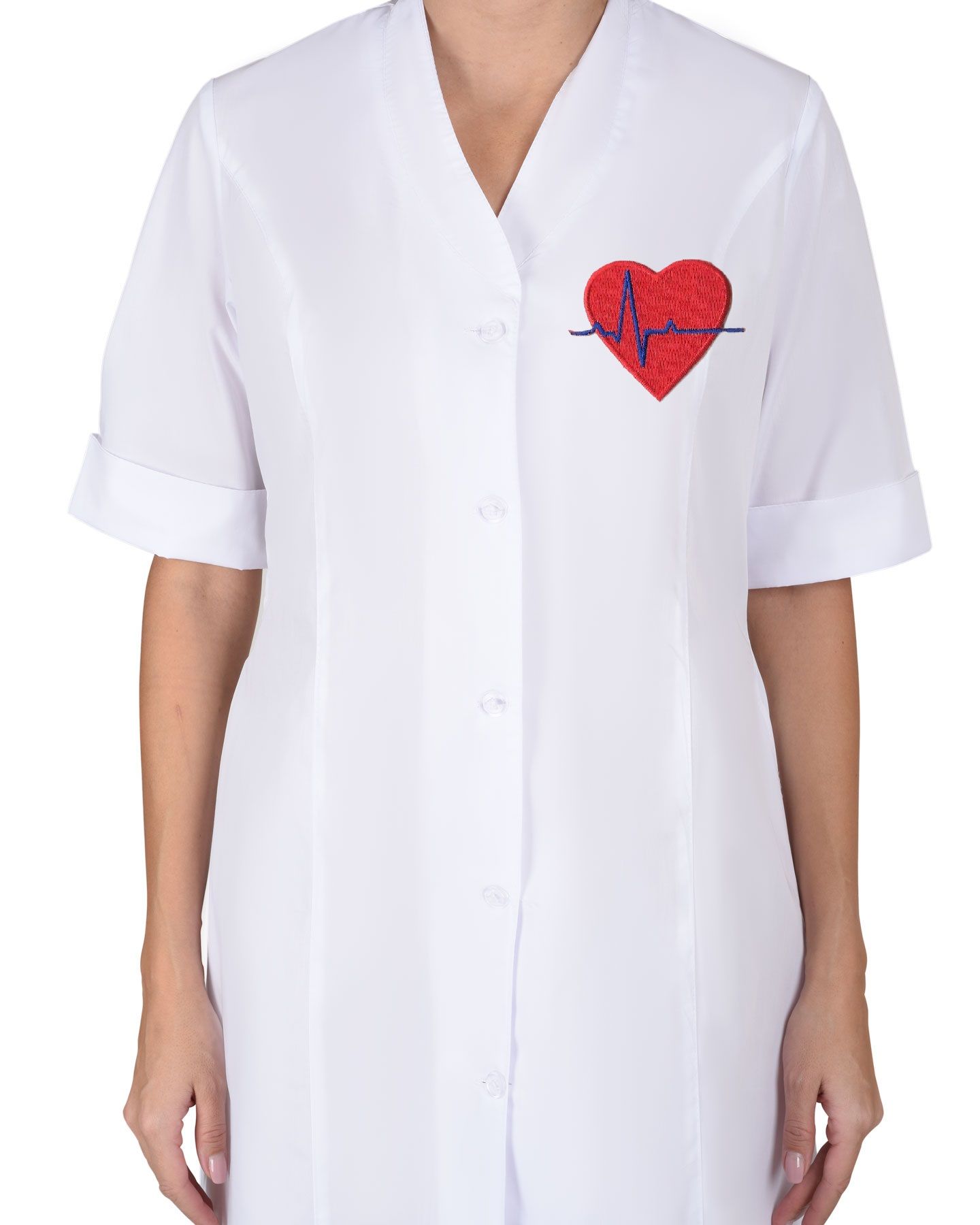 Халаты медицинские с вышивкой 